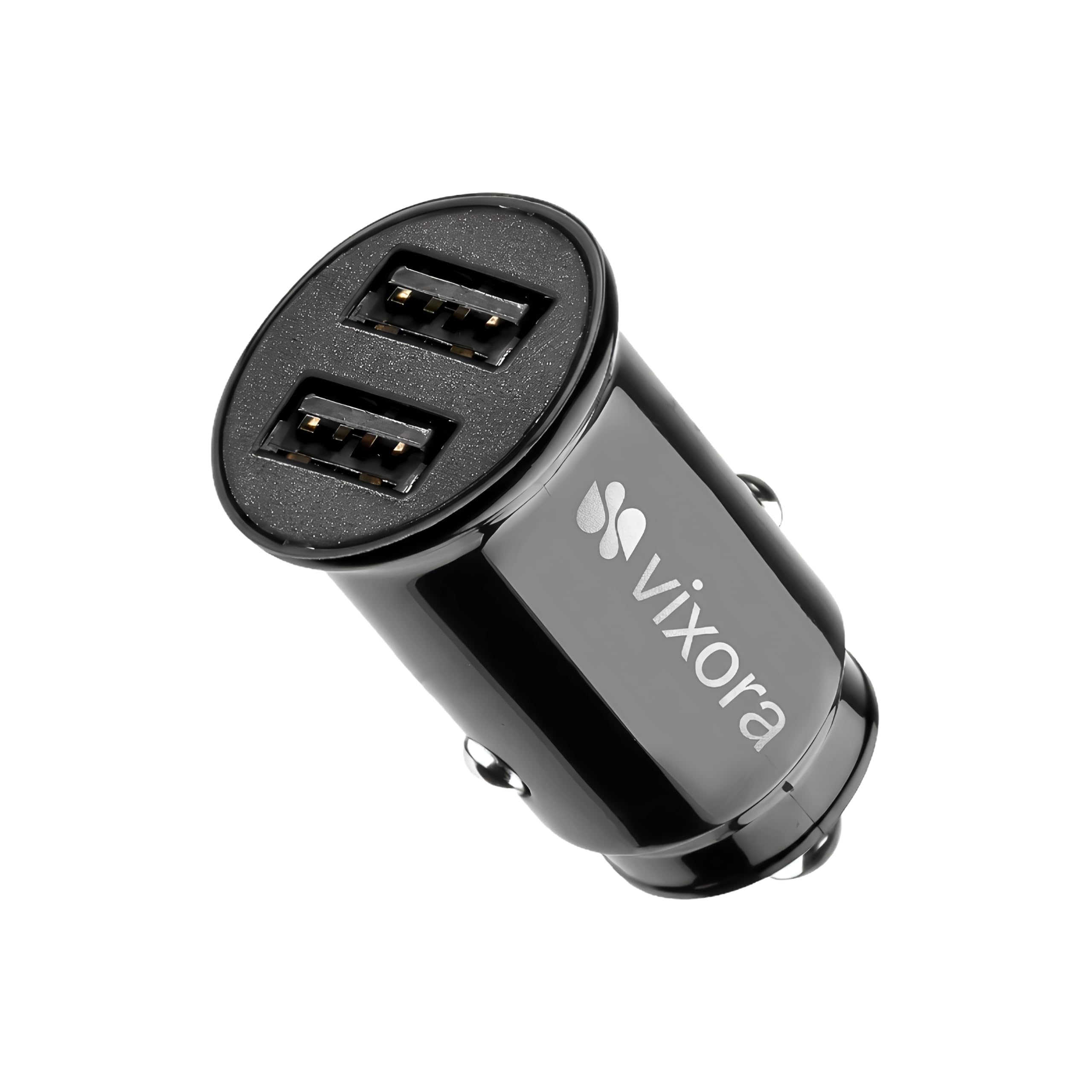 12W Turbo Fast Car Charger with USB Cable, Dual USB Output Car Charger, Cigarette Socket Fast Charging Adapter Compatible with iPhone, Android, Smartwatch, Earbuds & USB Devices (Black)-image-32