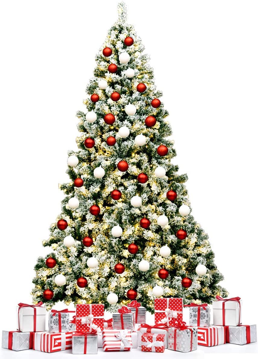 RELAX4LIFE Árbol de Navidad con 928 puntas y 250 luces LED blanco cálido, bonita decoración ideal para el hogar, tienda (230 cm)