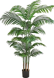 Natural Guest 140CM Artificial Areca Palm Tree - Realistic Handcrafted Faux Plant for Living Room