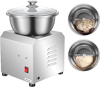 Hanchen パンこね機 生地こね機 パンニーダー 2in1 【304ステンレス 生地こね・混ぜ 正転・逆転 業務用に最適】 取り外し可の羽根 耐摩損 防錆 効率性 パン/うどん/パスタ/餃子/肉まん/お菓子/ピザ 750Wハイパワー 110V 家庭用 日本語説明書付き (2in1-2kg捏ね上げ)