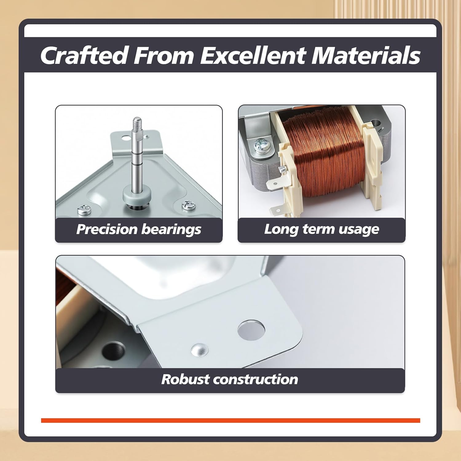 DG96-00110E Range Oven Convection Fan Motor Assembly Compatible with Samsung Electric Range Stove Ovens, with Mounting Plate, Clockwise Rotation, Replaces DG96-00110A AP59677600 PS11720787