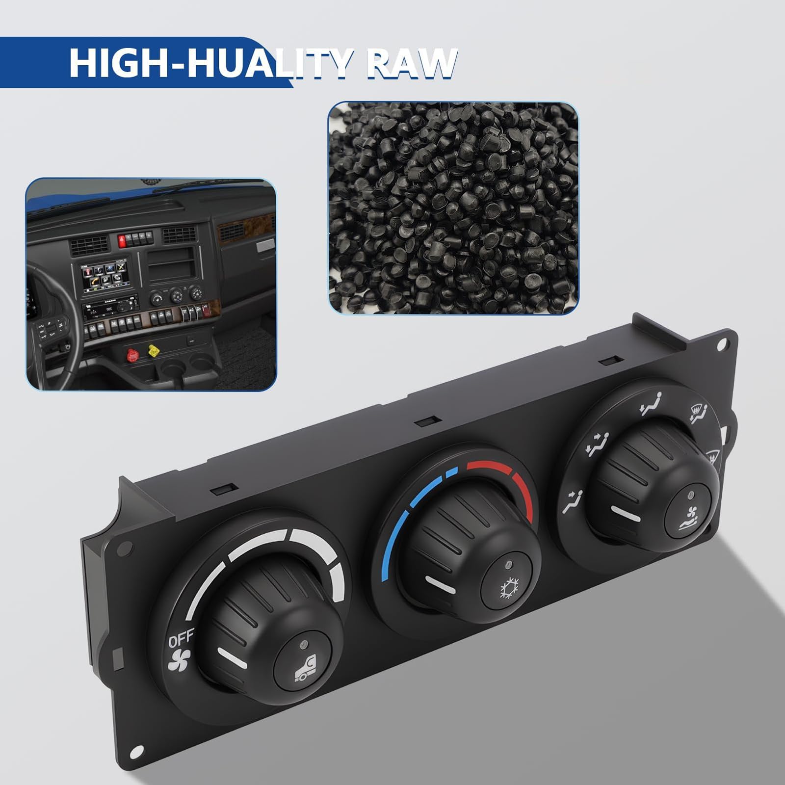 Panel de control de calefacción de aire acondicionado HVAC para camiones T600 T800 de los modelos 2006 a 2025 1013-11-000 componente HVAC