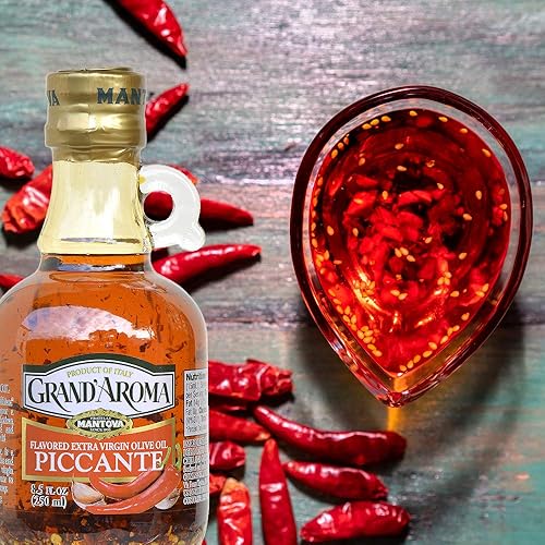 Miniatura 3 de Mantova Grand'Aroma - Aceites de oliva virgen extra saborizados, juego de regalo variado, fabricado en Italia, prensado en frío, 100% natural,