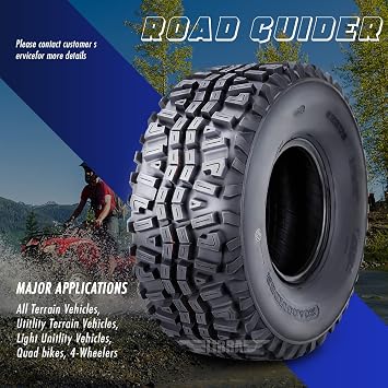 ROADGUIDER Set4 ATV Tires 24x9-10 24x11-10 for 05-16 Kawasaki Mule 610 4x4