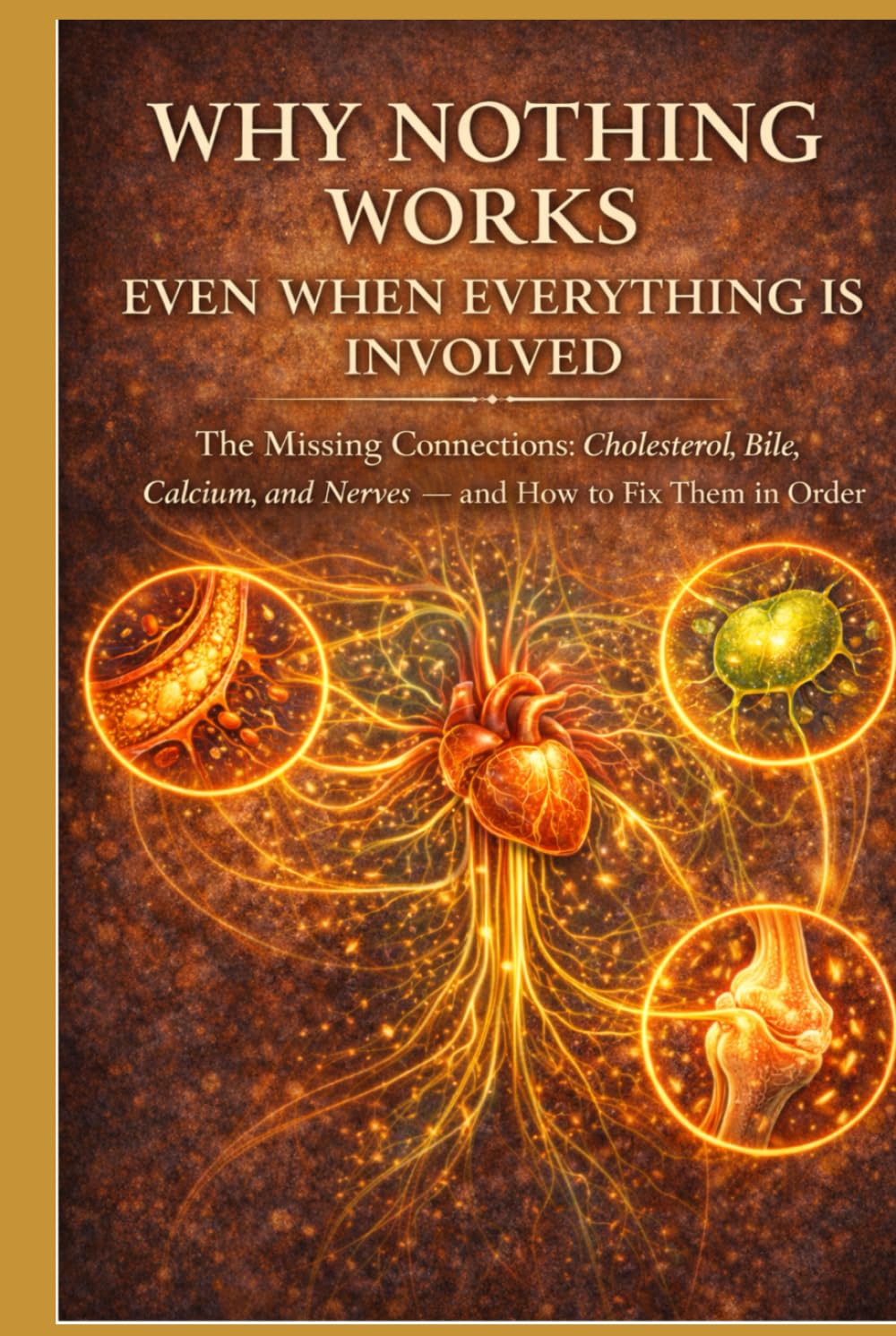 **WHY NOTHING WORKS EVEN WHEN EVERYTHING IS INVOLVED**: The Missing Connections: Cholesterol, Bile, Calcium, and Nerves — and How to Fix Them in Order