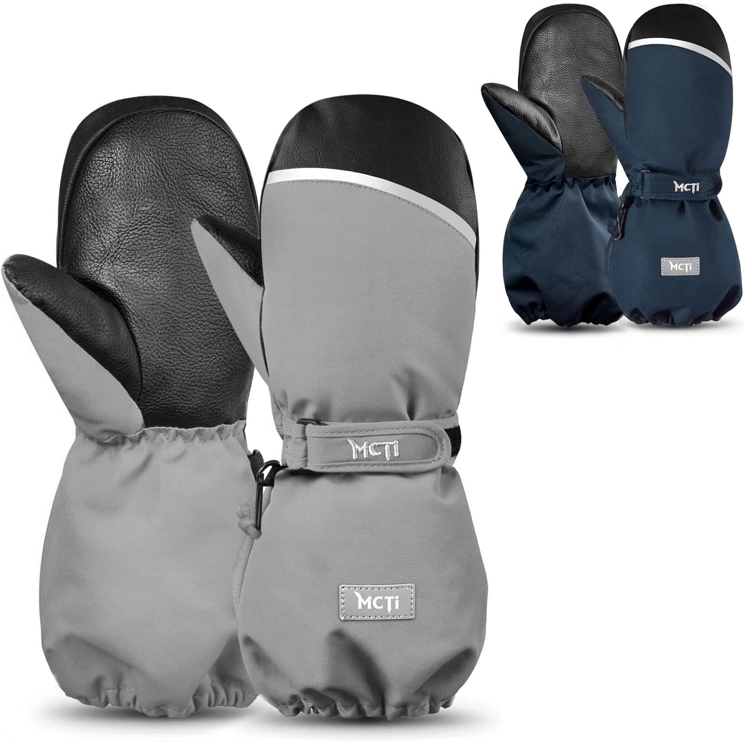MCTi Kids Mittens with String MG07 1 Pair(Gray, X-Small) Kids Mittens with String MG07 1 Pair(Blue, XX-Small)