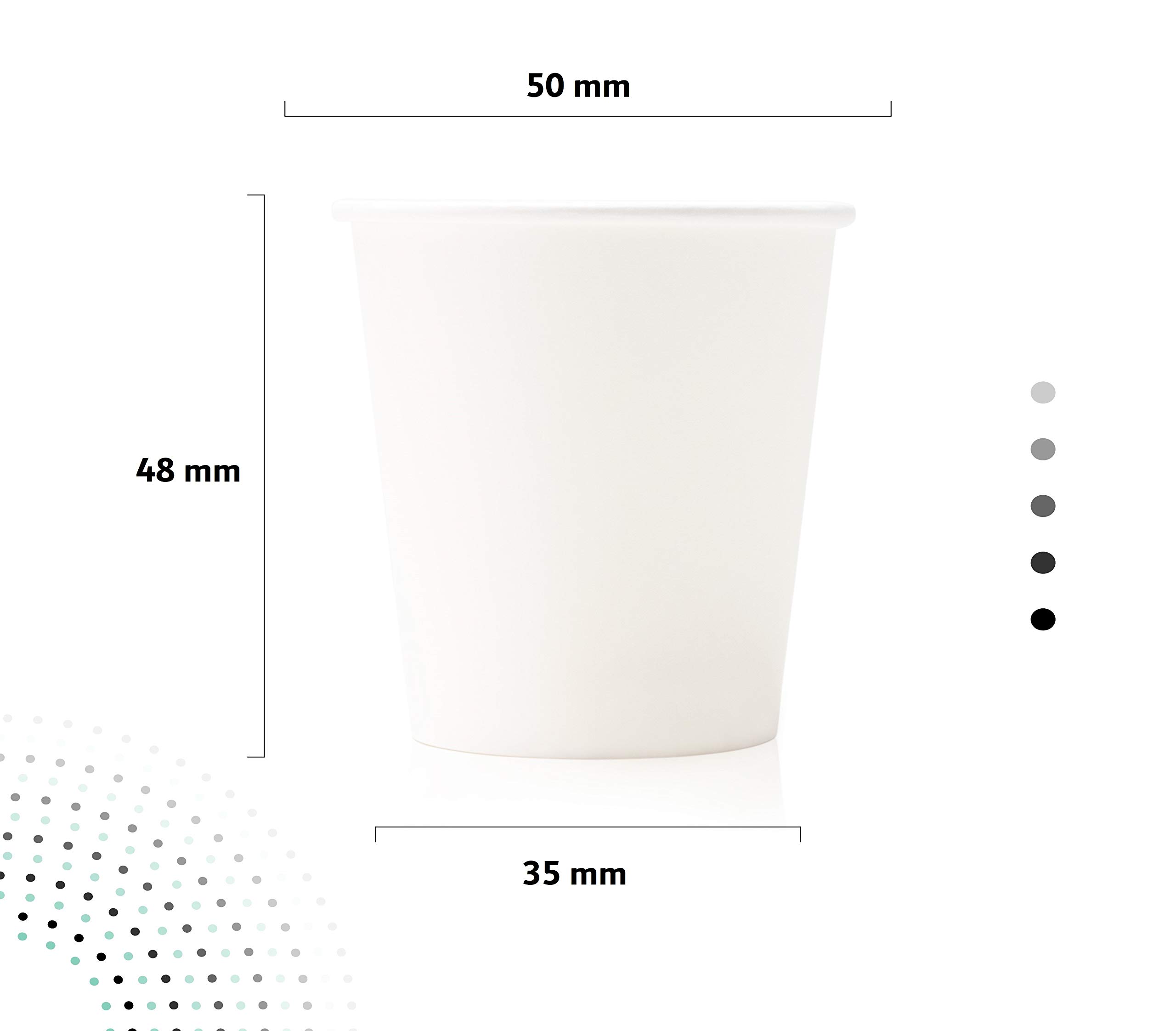 MEGA PACK - Bicchierini di Carta da 75ml, Monouso, Compostabili - Cartone Per Uso Alimentare, Inodore e Insapore - Bicchieri Piccoli per Bevande Calde e Fredde, Caffè, Espresso - [Rosso], [1600]