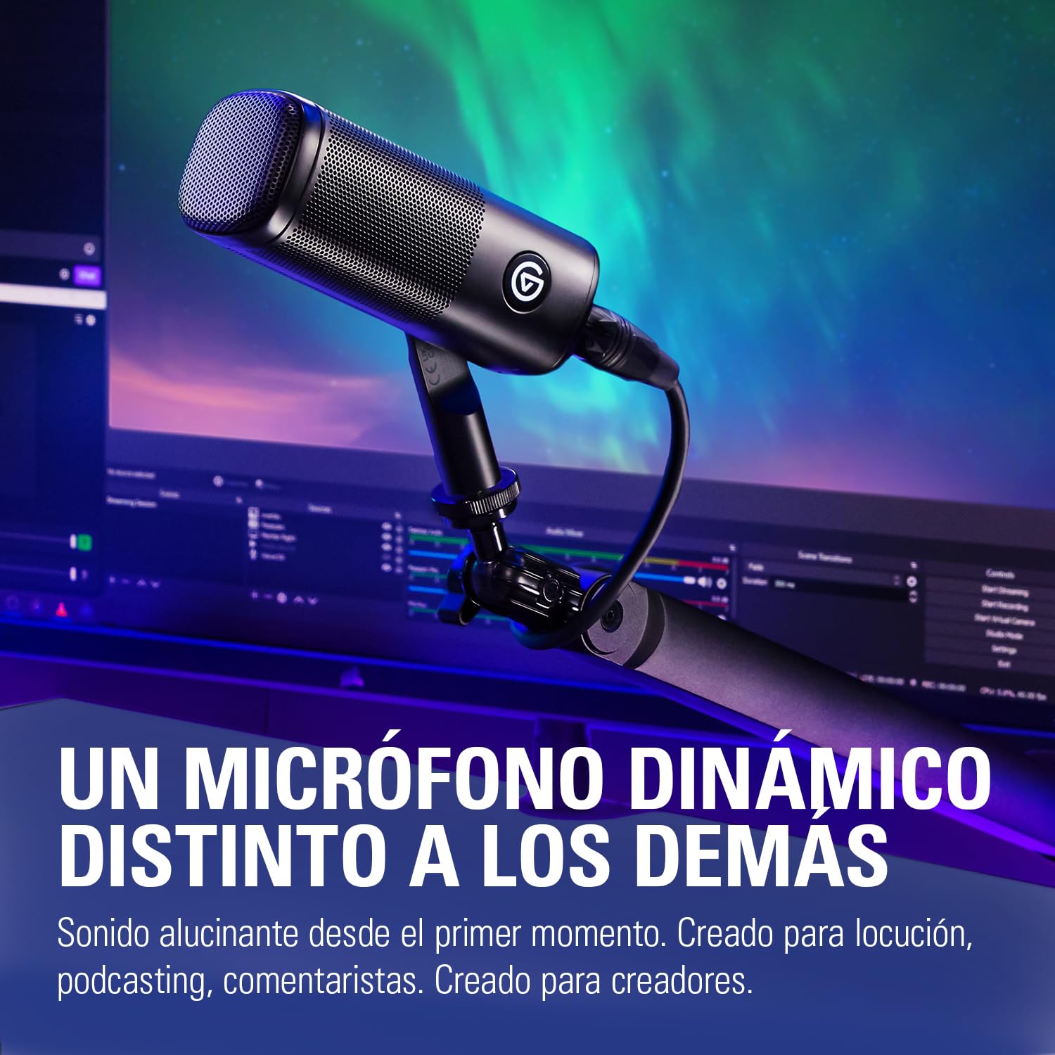 Elgato Wave DX - Micrófono XLR dinámico, patrón cardioide, reducción de ruido, optimizado para voz para podcasts, streaming y retransmisiones, sin amplificador de señal, para Mac y PC