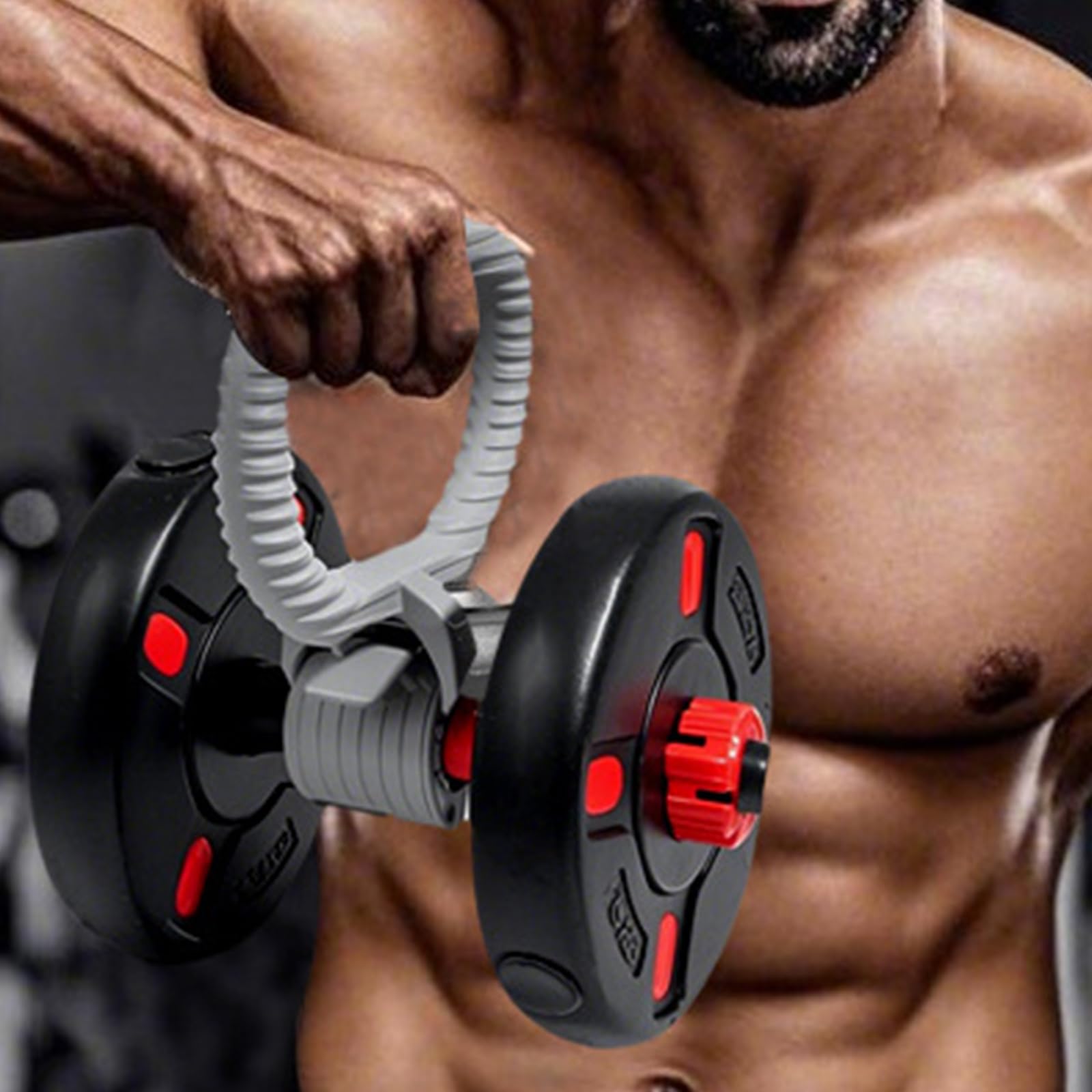 Uchwyt Do ćwiczeń, Zestaw Kettlebell/hantle, Szybki Montaż Bez Użycia Narzędzi, Udźwig 150 Kg, Pogrubiony, Wygodny Uchwyt O Szerokości 42 Mm (Black)