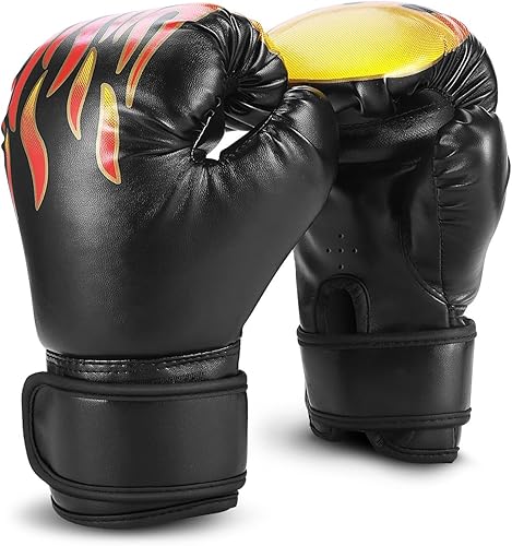 Flexzion Guantes de boxeo para niños de 3 a 8 edades, multiusos, saco de boxeo con soporte envolvente, saco de arena deportivo de UFC Sparring