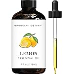 Brooklyn Botany Lemon Essential Oil - Huge 4 Fl Oz - 100% Pure and Natural - Premium Grade with Dropper - for Aromatherapy and Diffuser