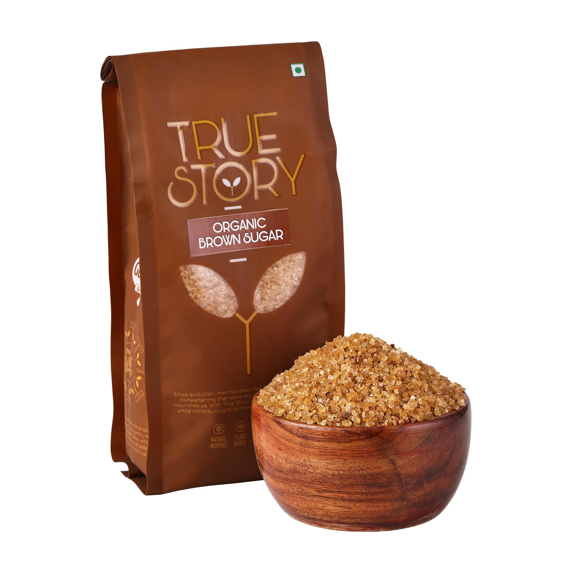 True Story Organic Brown Sugar | 1kg | Pure, Unrefined, Chemical-Free | 100% Certified Organic | Best for Baking, Tea, and Coffee