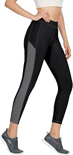 Mehrang Women Slim Fit High Waist Gym Workout Tights with 4 Ways Stretchable Scoot Proof Yoga Leggings Price In India