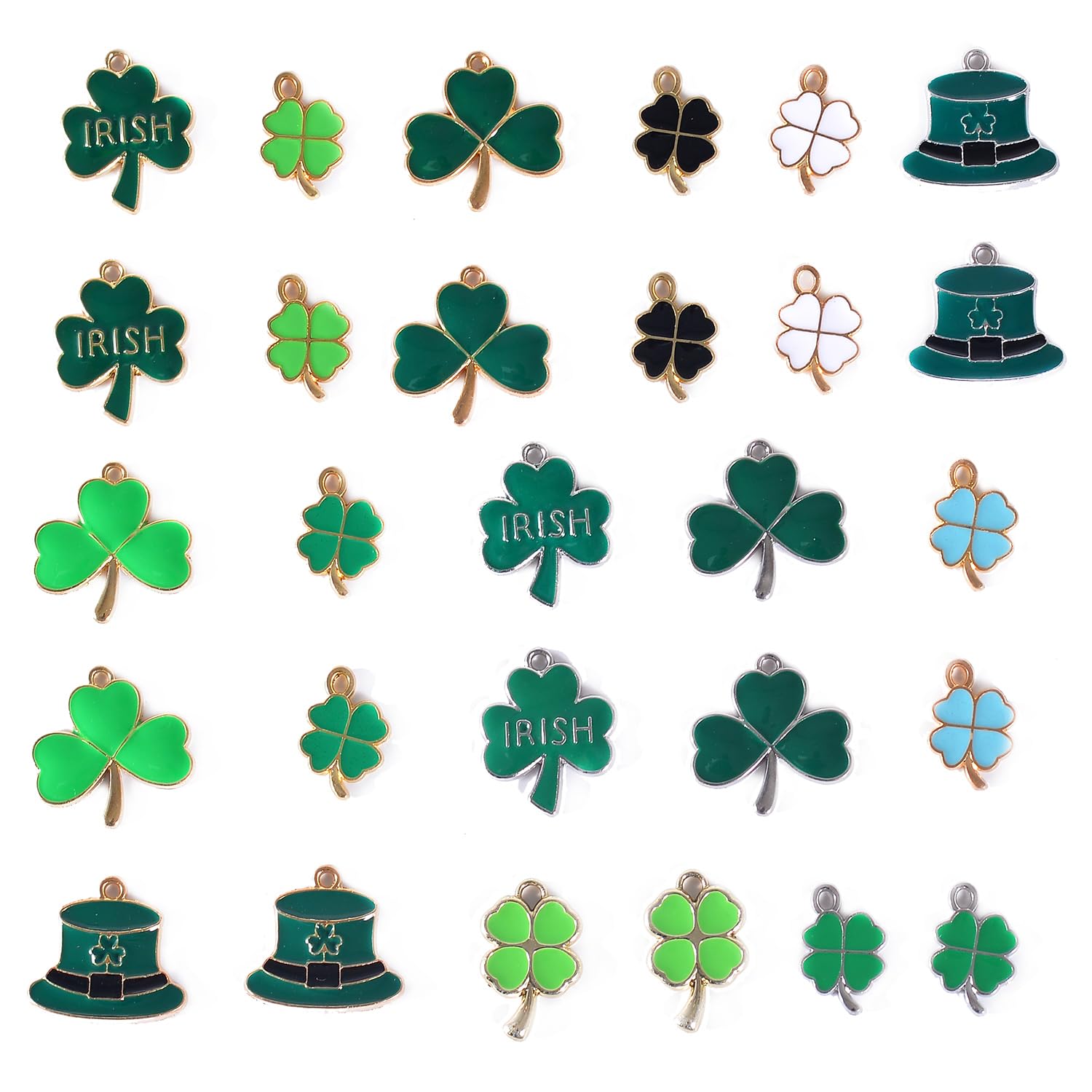 Bulk Gold Enamel Charms for Jewelry Making, Colorful Metal Charms Pendant for Bracelet Necklace and Crafting