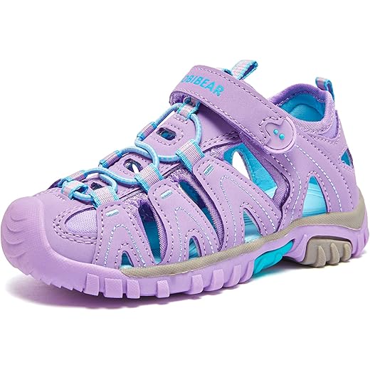 HOBIBEAR Boys Girls Sport Water Sandals Closed-Toe Outdoor(Toddler/Little Kid/Big Kid)