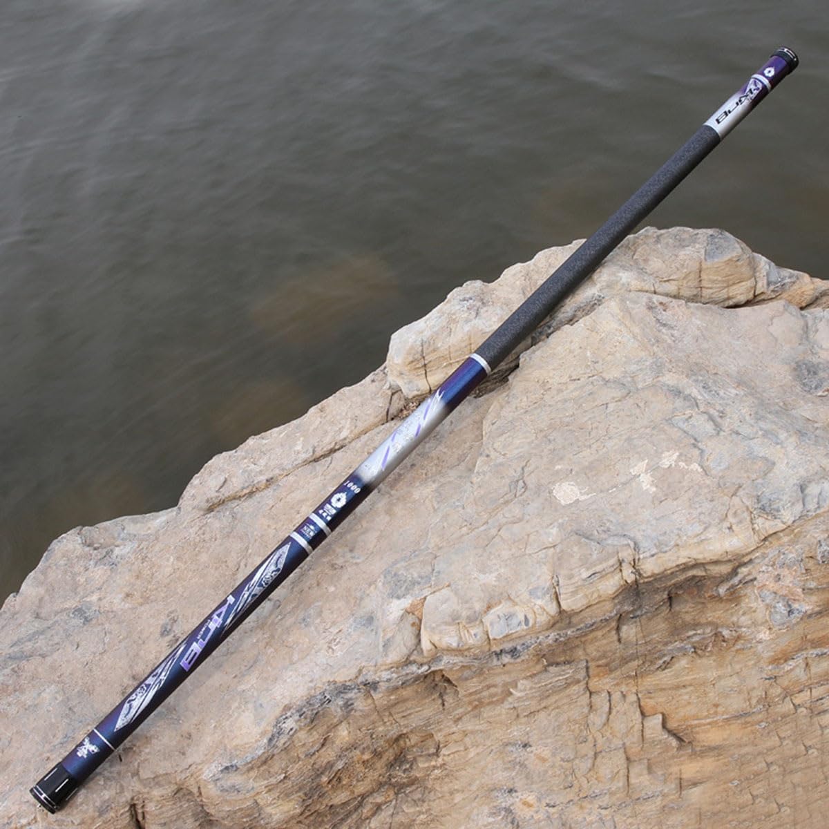 Caña de Pescar de sección Larga de Carbono, Ligera y Resistente, para surfcasting en Agua Salada.(9m)