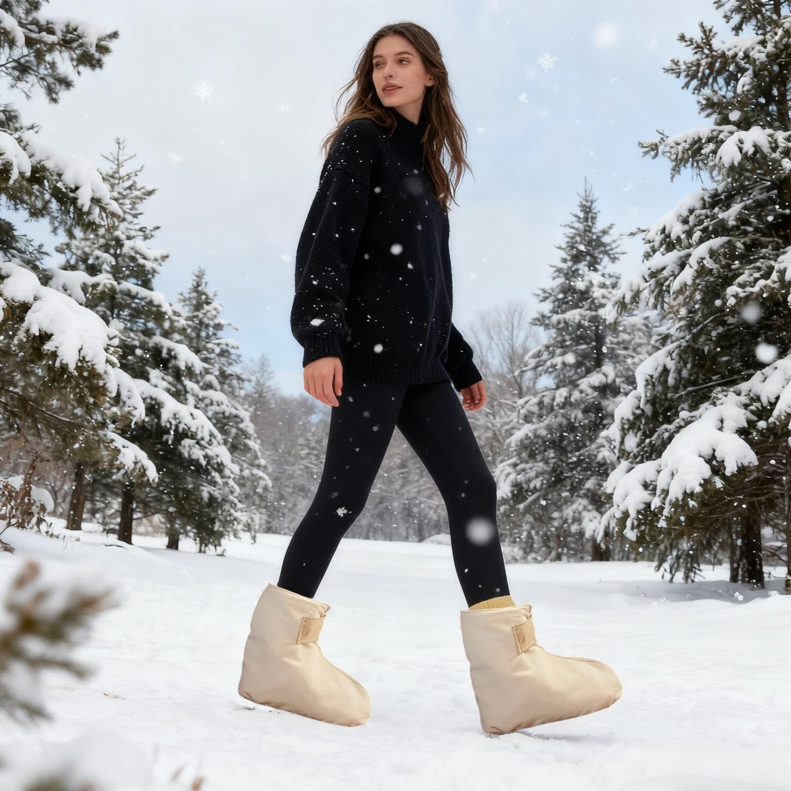 Elektryczne Ogrzewane Kapcie Do Stóp Z Funkcją Moksoterapii
