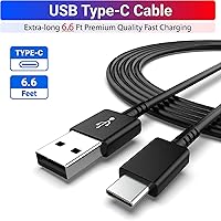 Vista 5 de Para Samsung Cable de carga rápida de 6 pies tipo C, cargador USB de pared, cargador rápido Samsung para Galaxy S9 S10 S10+ S20 S21 S22 S23 S24 S25