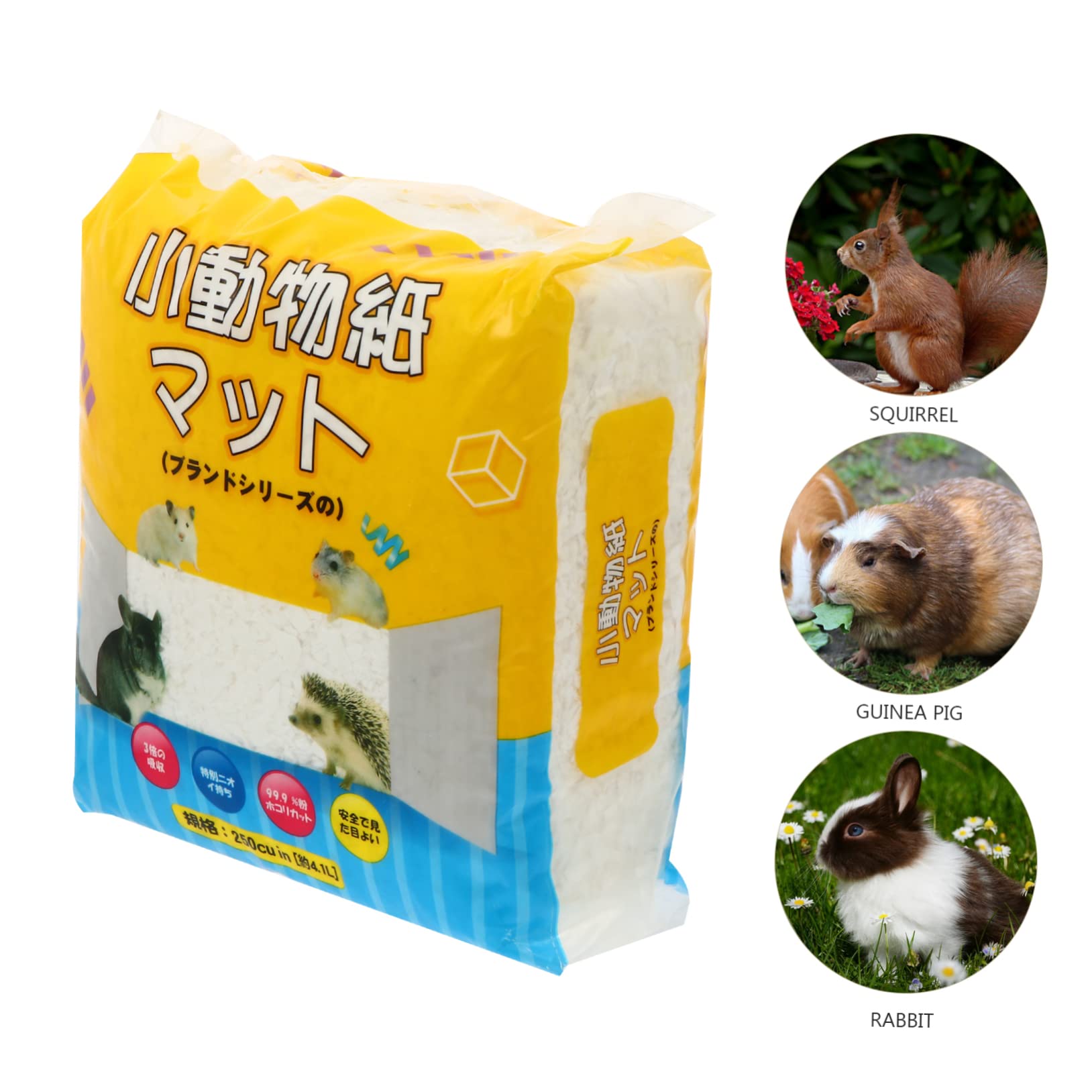 GALPADA Materiale Assorbente a Bassa Polvere per Piccoli Animali, in Carta Chiara, per Gabbie di Conigli e Gerbilli, Mantiene la Casa Asciutta e Profumata
