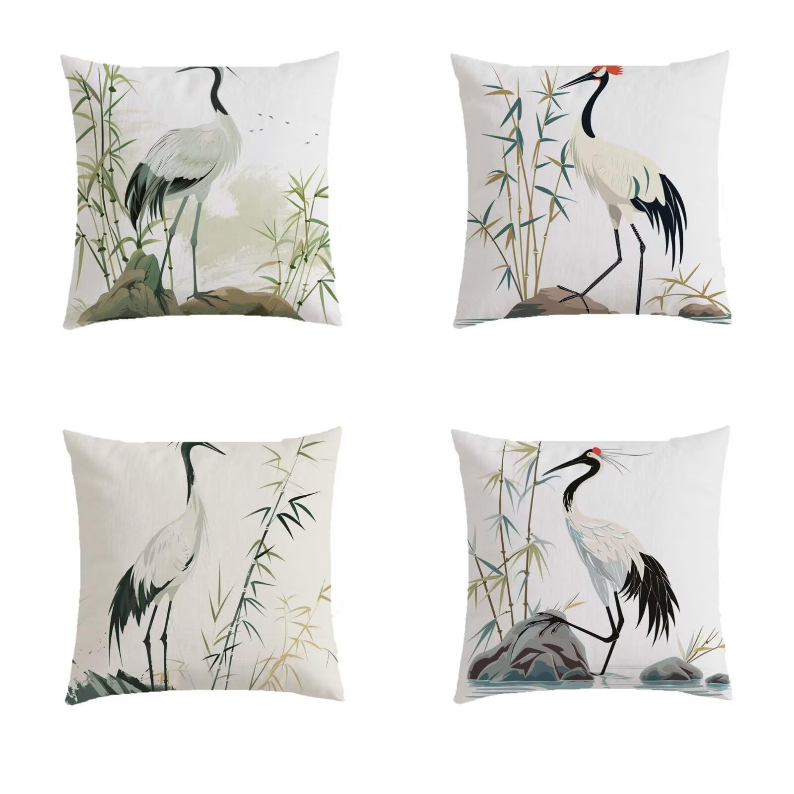 Housse de coussin 80x80cm aspect lin avec fermeture invisible