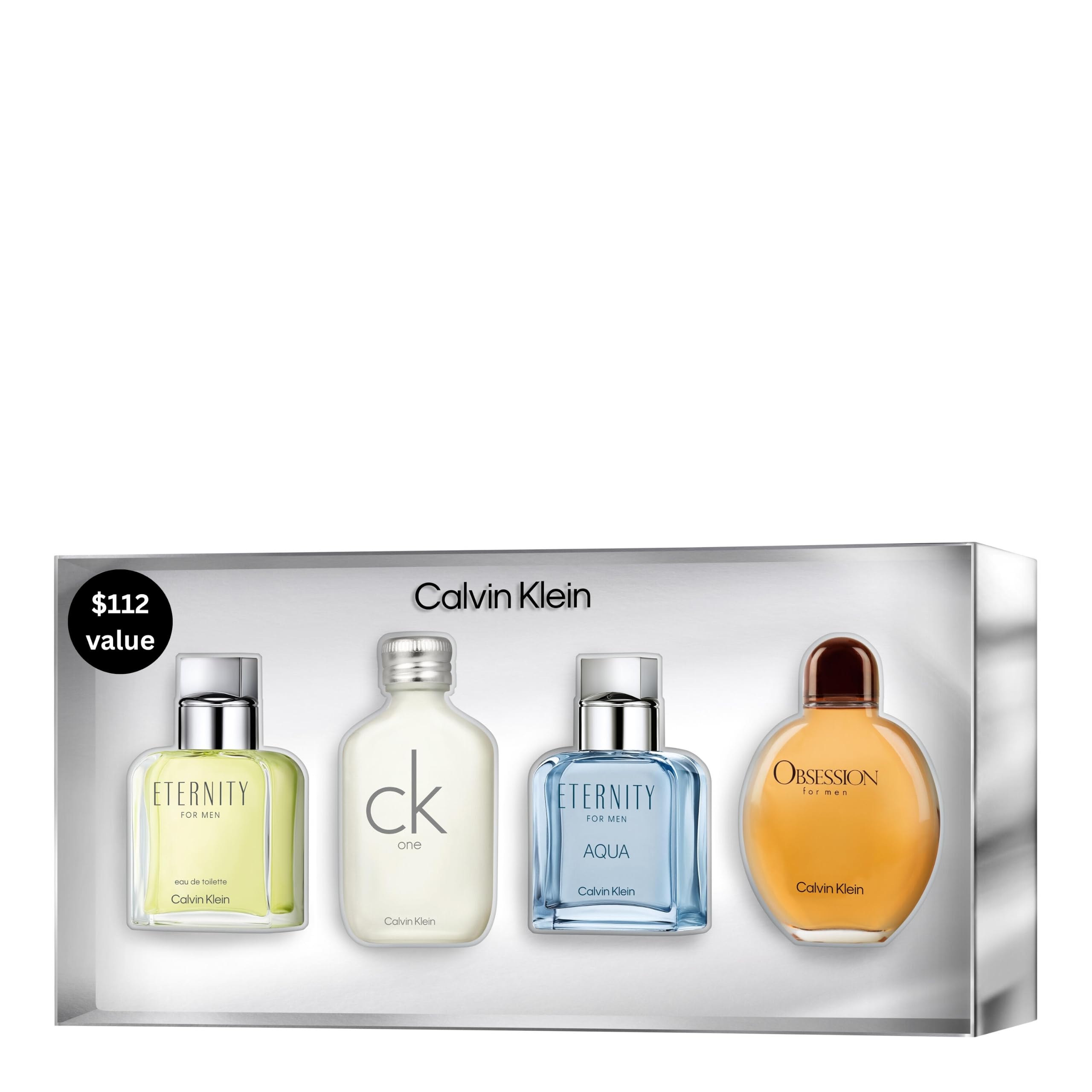 Multi-Line Men's Fragrance 4 Pcs Gift Set ($112 Value) – Eternity EDT ck One EDT, Obsessi…