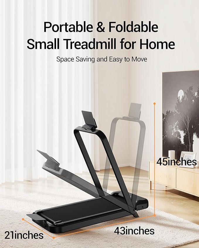 Caminadora Eléctrica Plegable 2.5HP Inclinación 15% Negro miniatura 6