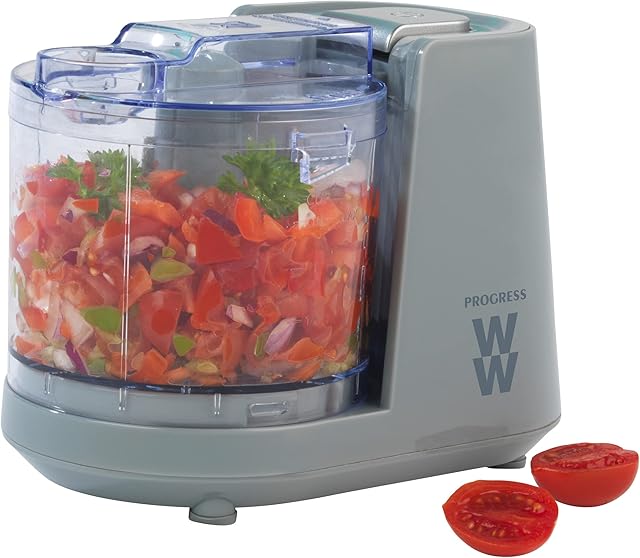 Progress by WW EK5249WW Mini Chopper Pro, Chop Dips, Salsas, Sauces, Breadcrumbs, 350 ml Bowl, One Touch Operation, Feeding Chute for Oil & Liquids, Stainless Steel Blade, 150 W