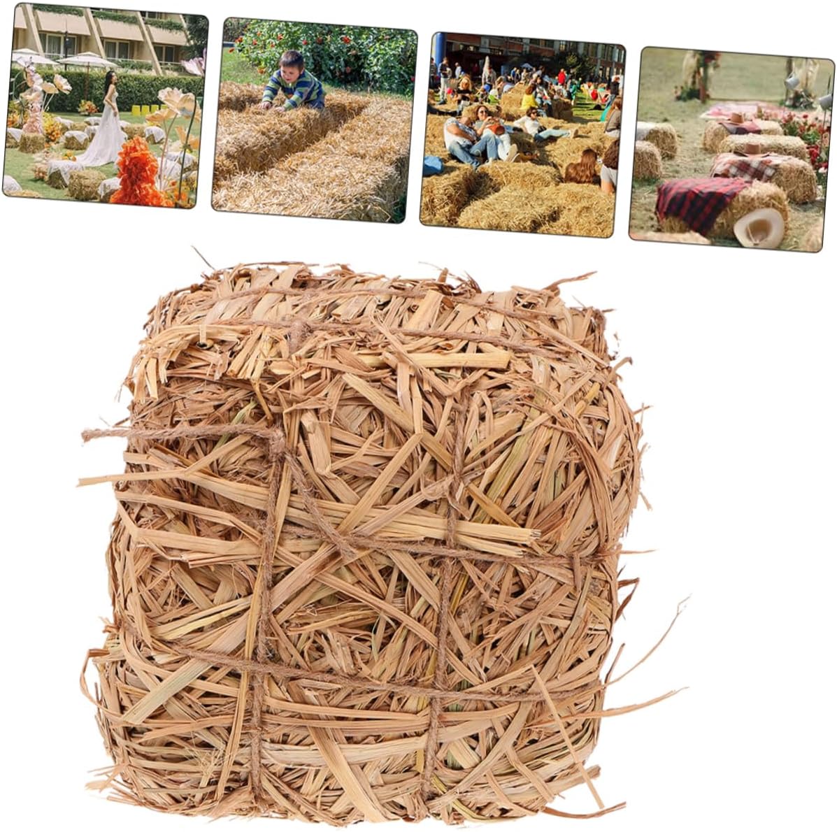 Outdoor Haystack Decoration for Garden and Wedding Scene Rustic Straw Stack Props for Photography and Events Unique Natural Look for Outdoor Decor