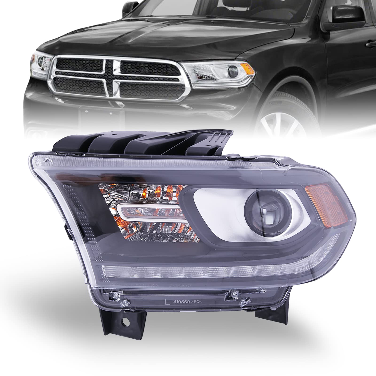 Amazon.com: Partzer Front Left Driver Side Black Bezel HID 