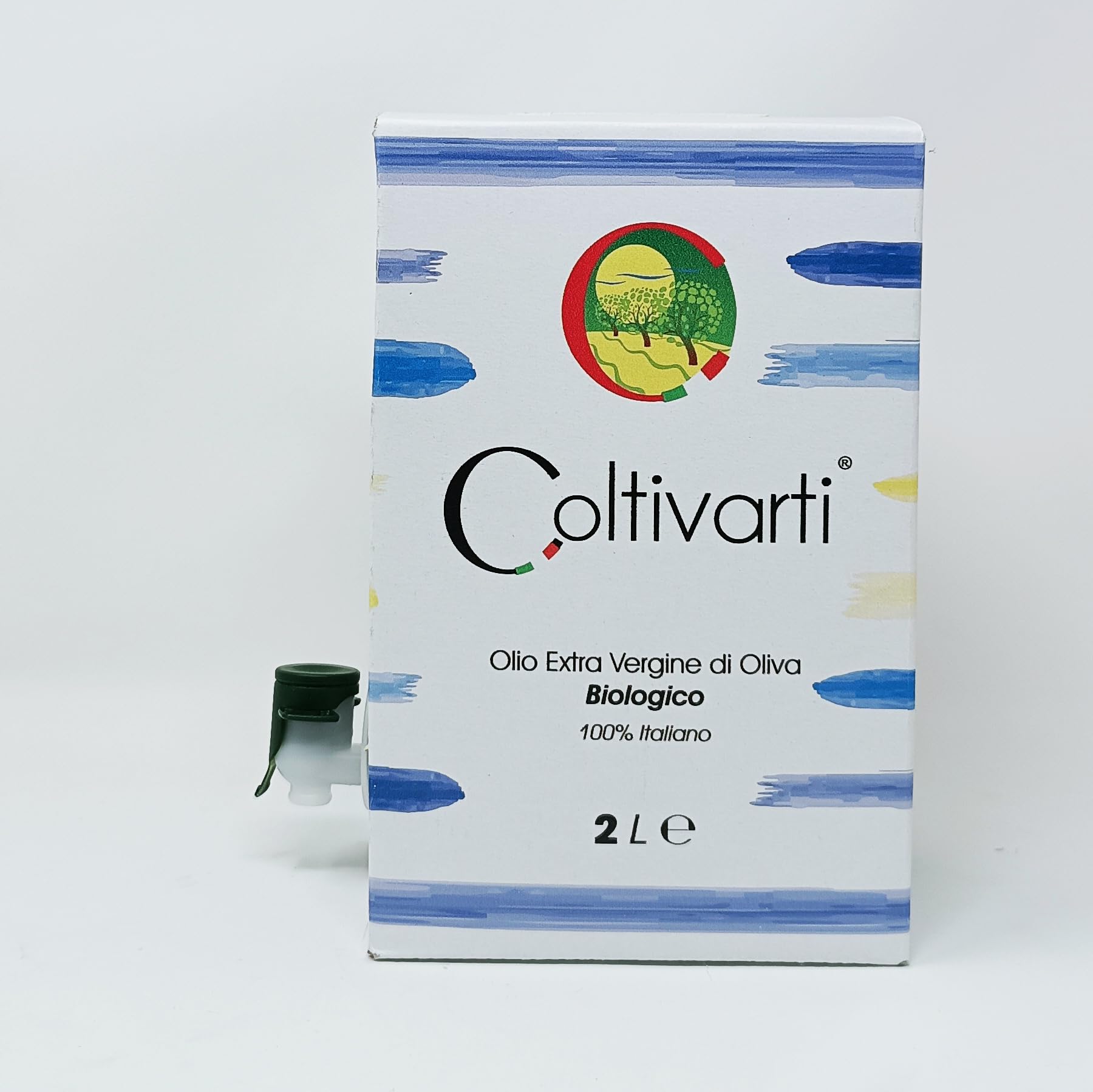 Coltivarti - Ekologiczna 100% włoska oliwa z oliwek Extra Vergine 2 litrów Bag-In-Box (Pioggia)