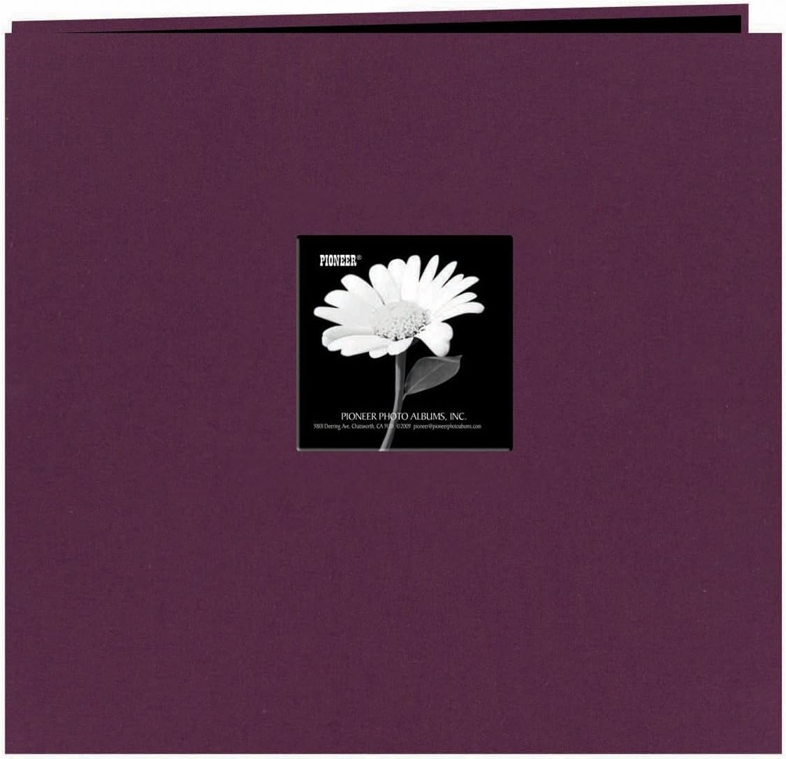 Pioneer Fabric Frame Post Bound Album 12"X12", Wildberry Purple