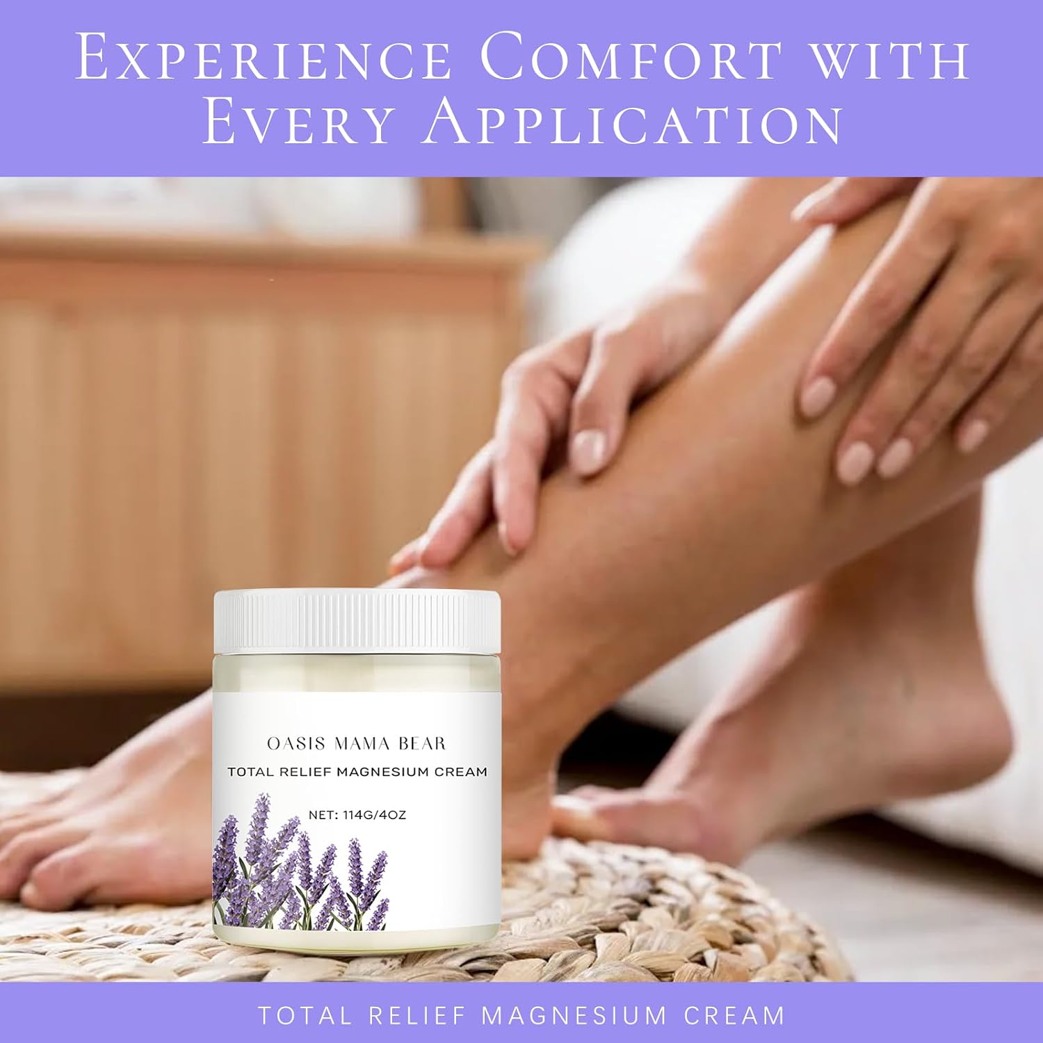 Neuropathy Magnesium Cream, Nerve Relief Lotion, Magnesium Cream for Neuropathy Feet, Hands, Legs, Toes Soothing Skin, with Natural Magnesium Ingredients Oasis for Sleep
