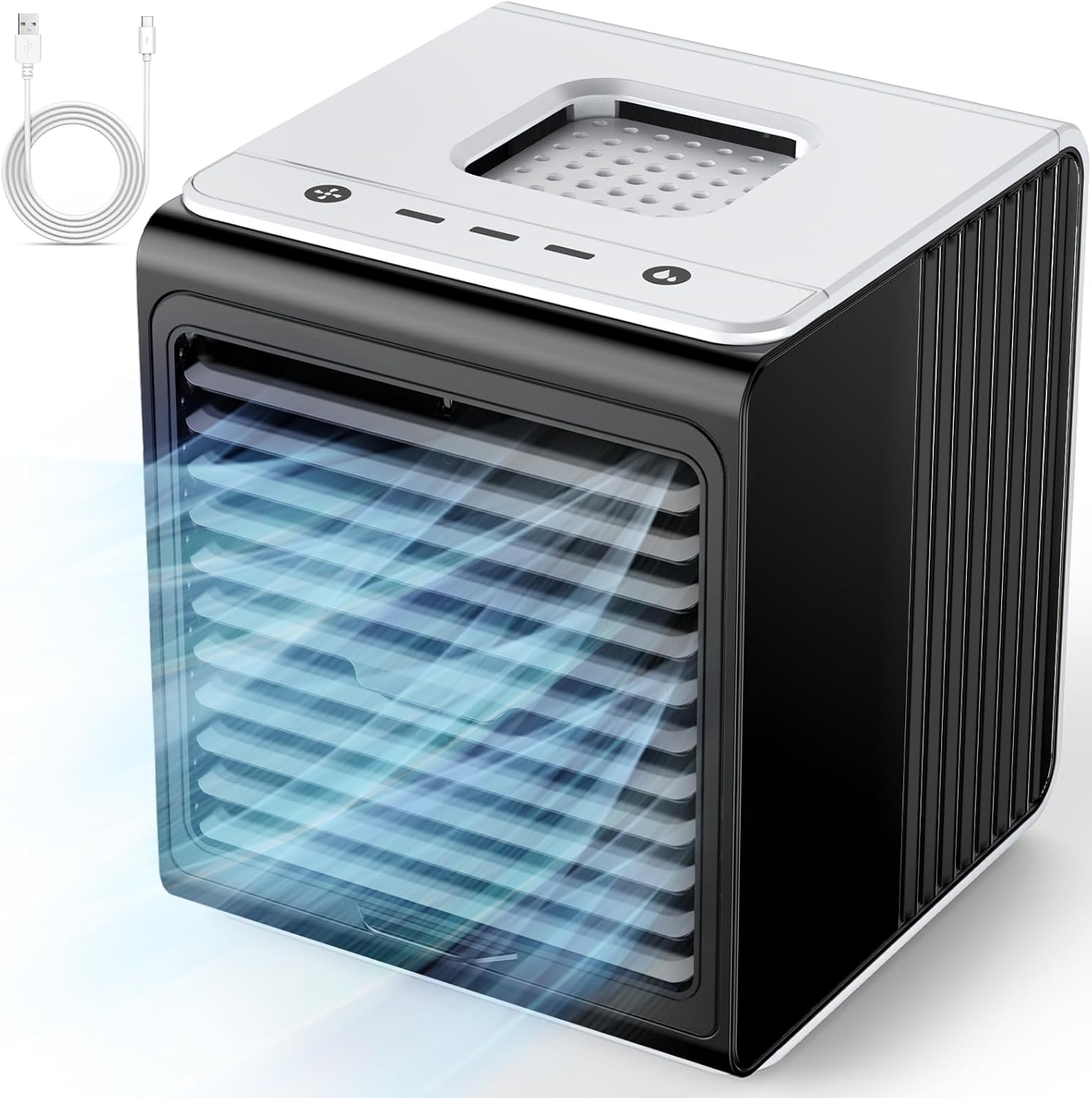 7" Mini Air Conditioner, BALKO Air Conditioner Portable for