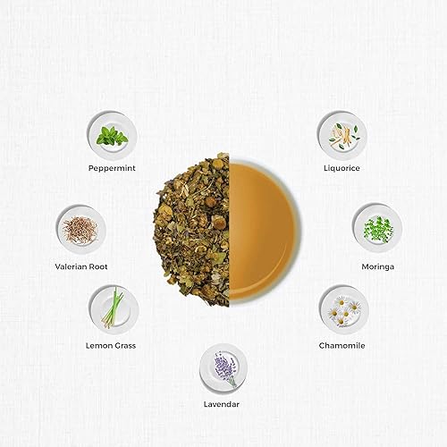 Miniatura 5 de TGL Co. The Good Life Company Sweet Dreams - Bolsas de té de manzanilla, té calmante para dormir y (16 bolsas de té)