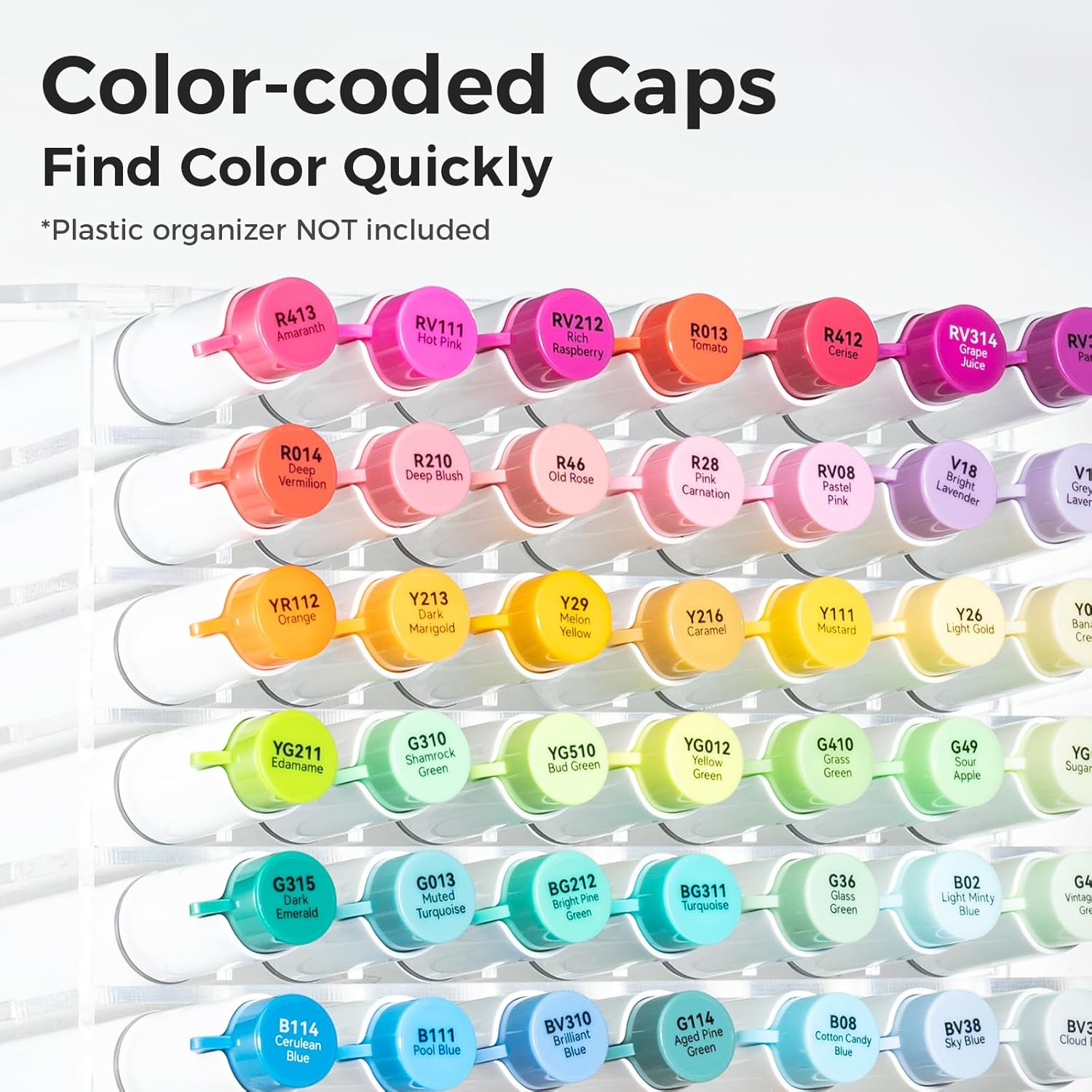 Ohuhu Alcohol Markers Brush Tip - AP Certificated Double Tipped Art Marker Set for Artist Adults Coloring Illustration- 72 Colors - Refillable - Fine and Brush Dual Tips - Honolulu 2B of Ohuhu Markers