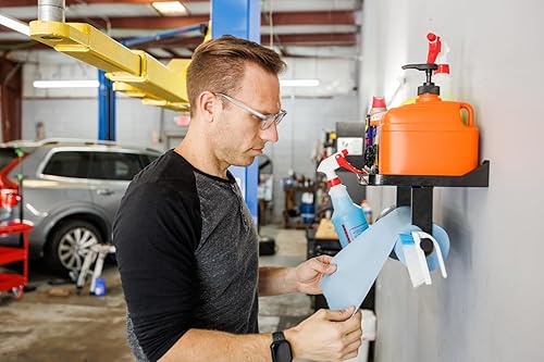 Miniatura 3 de Soporte para toallas de papel para garaje, estante de montaje en pared, soporta 50 libras, garaje, hogar, organización de tienda