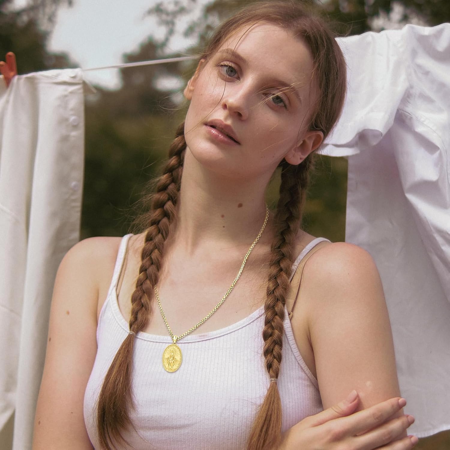 Patron Saint Medals Amulet Necklace 925 Sterling Silver Protection Jewelry for Men Women with 20"/22"+2" Rolo Chain - Image 7