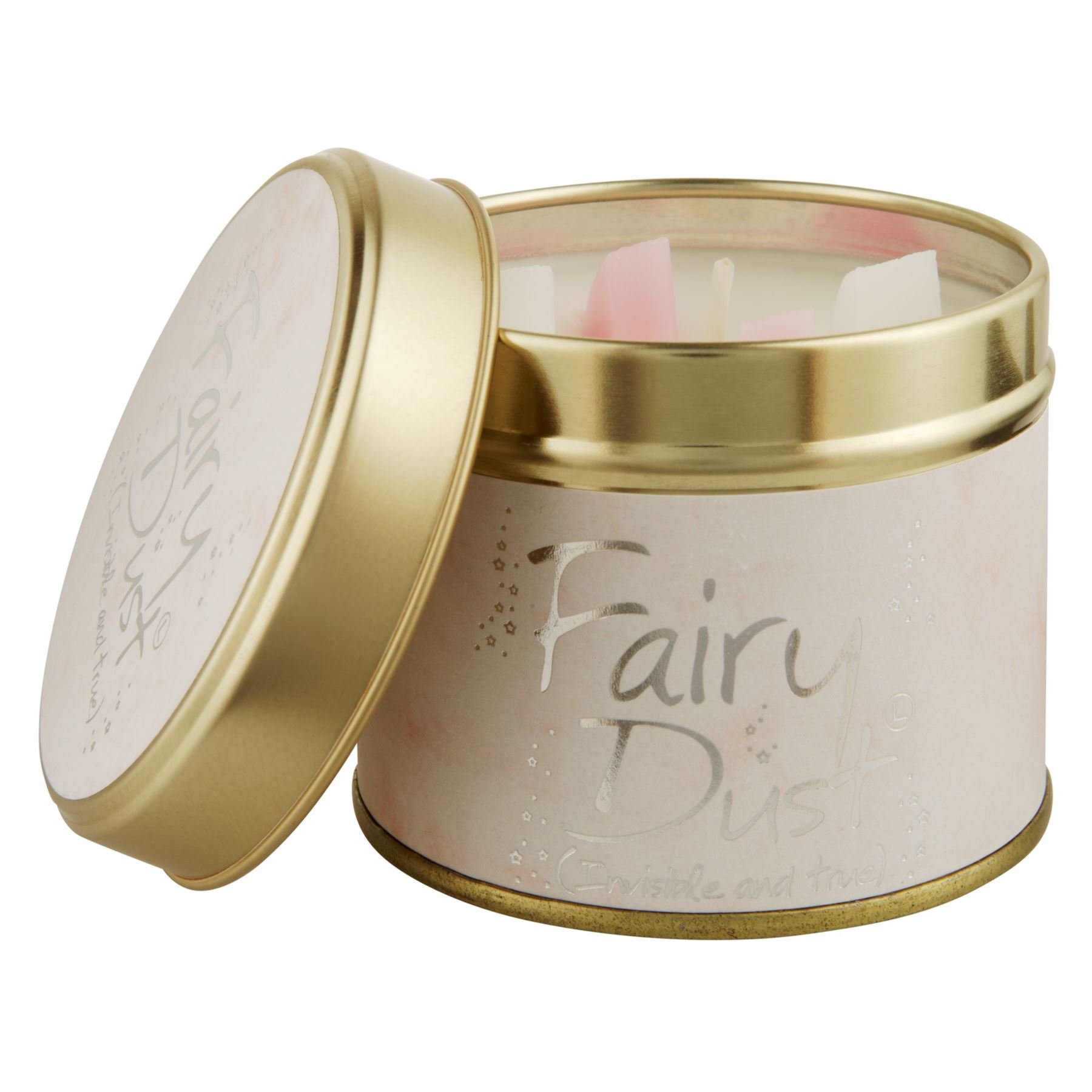 Lily Flame Candle in a Tin Fairy Dust