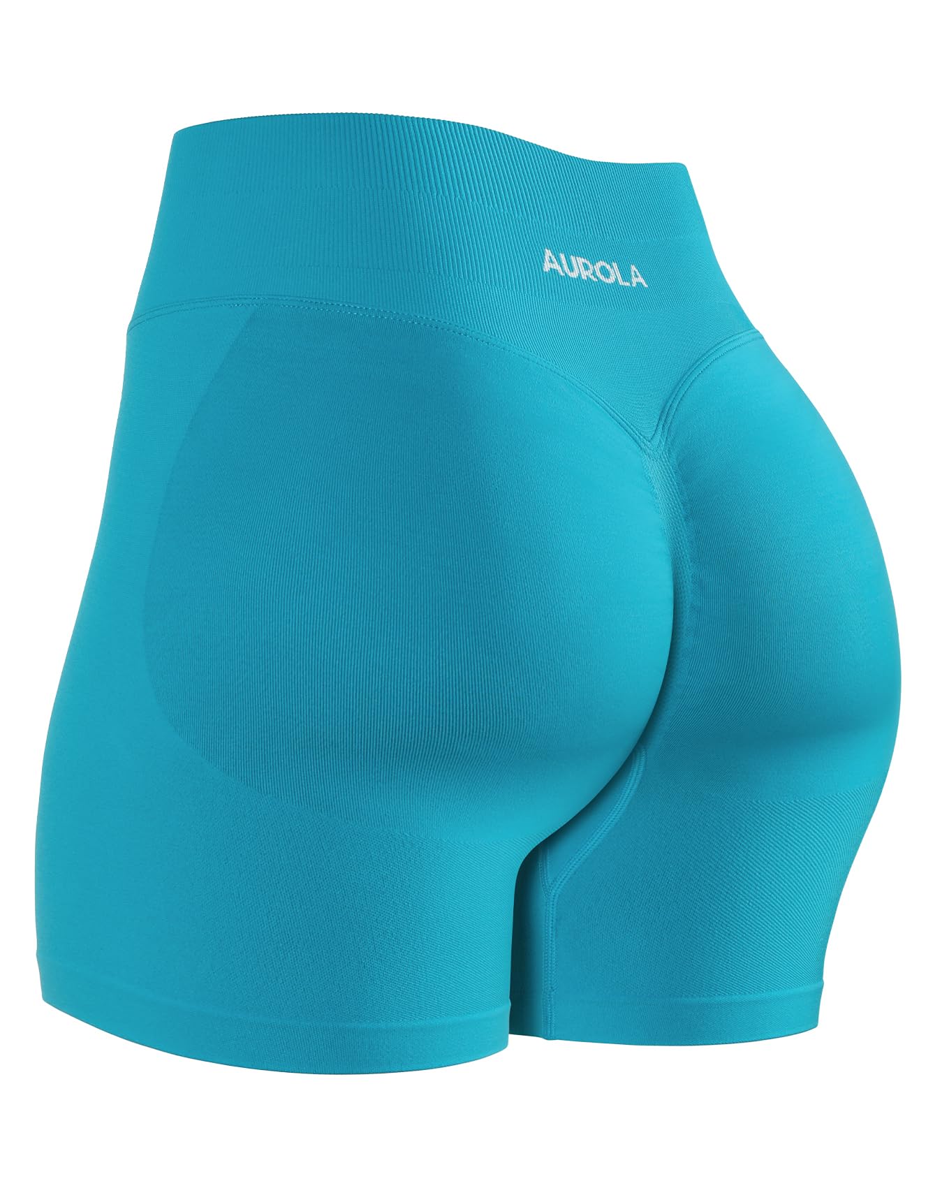 AUROLA Influence Workout Shorts for Women,2.5 3.5 4.5 5.5 6.5 No Roll Up Squat Proof Scrunch Seamless Compression Gym Short