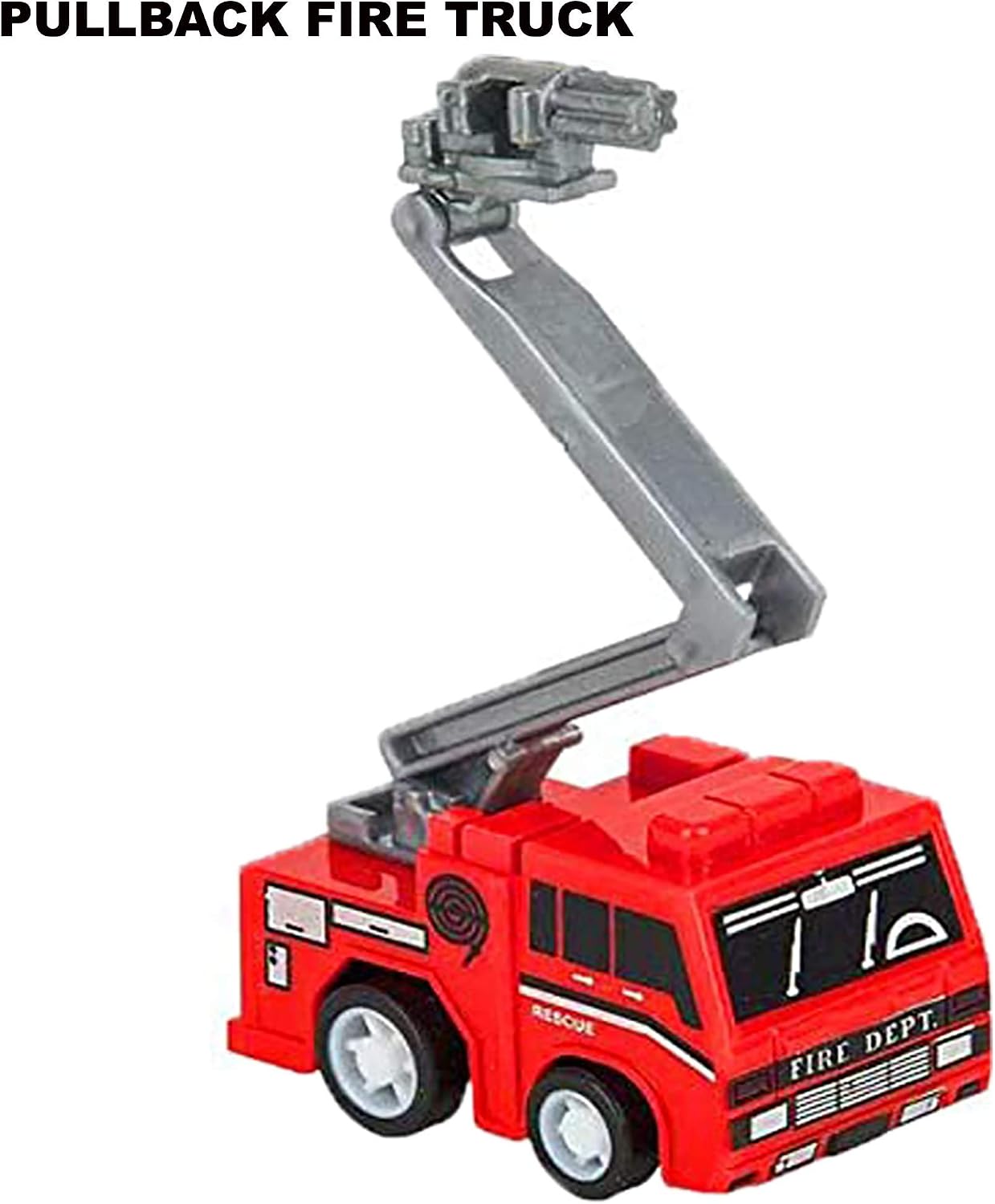 4E's Novelty Mini Pullback Fire Trucks for Boys (24 Pack) Firetruck Toy 2 inch - for Fireman Party Favors, Fire Truck Birthday Party Supplies for Boys, Decorations