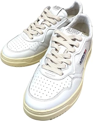 Autory Men's MEDALIST LOW MAN Smooth Leather Low-Cut Sneakers, White