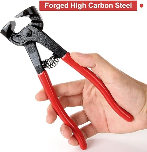 Miniatura 7 de Juego de 2 pinzas de vidrio para azulejos de vidrio, pinzas de mosaico de vidrio con ruedas resistentes y pinzas de azulejos de cerámica, alicates