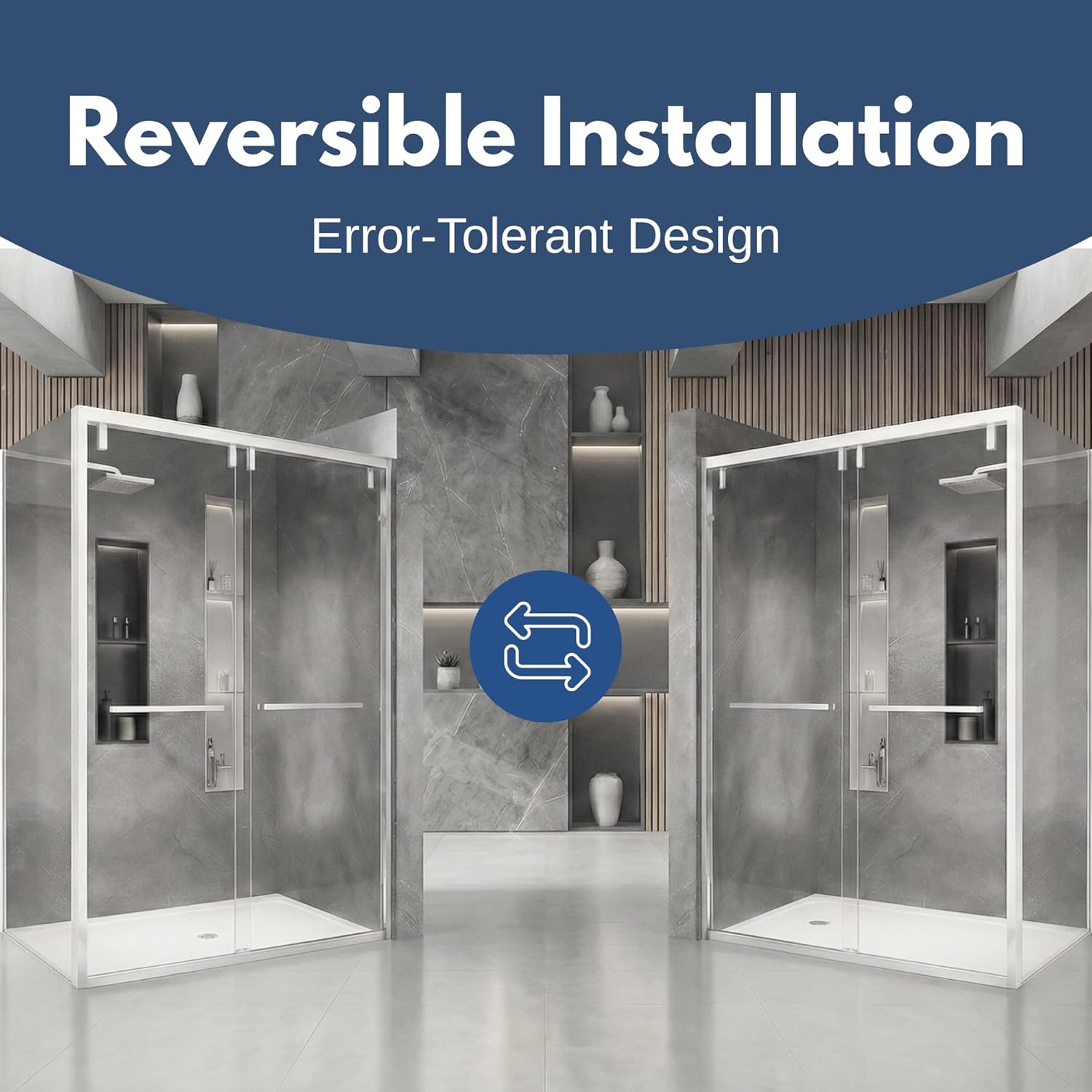 49-54" W x 76" H Semi-Frameless Double Sliding Shower Door, 1/4" (6mm) SGCC Tempered Clear Glass with Easy-Clean Coating, Bypass Glass Shower Doors, Brushed Nickel