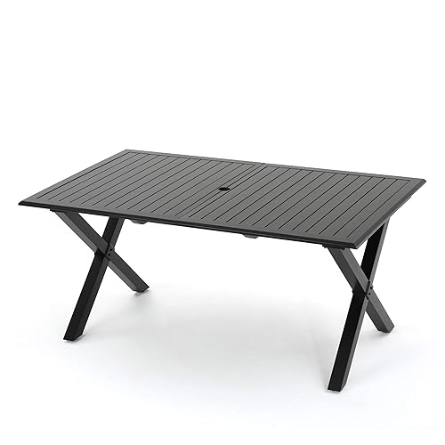 Fernhill 4Person Rectangle Patio Dining Table Black Threshold