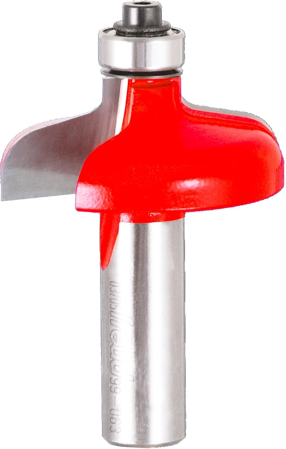 Freud 99-063: 1-3/4” (Dia.) No Lip Door Edge Bit with 1/2 Shank, Perma-SHIELD Coating Red, Pack of 1