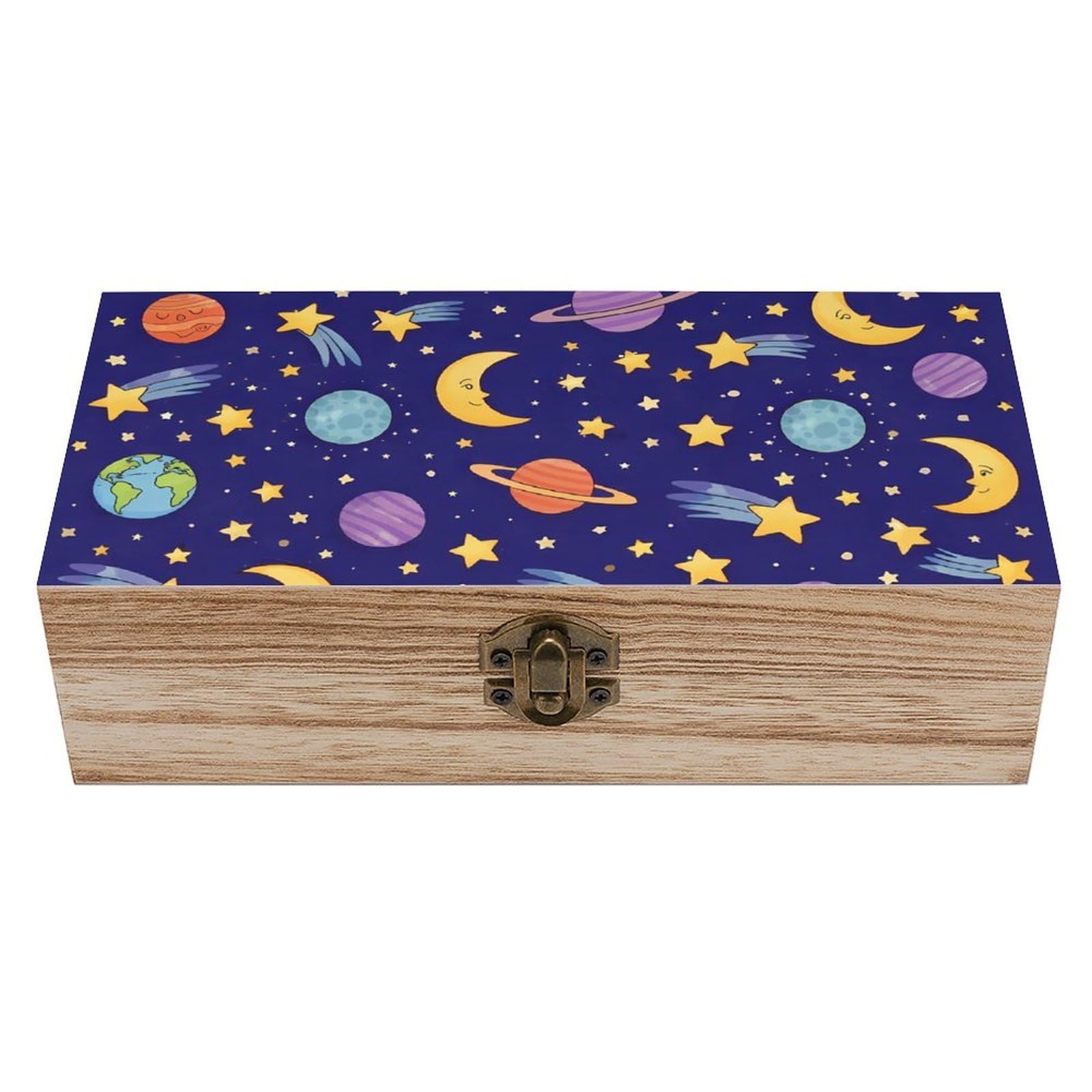 HLBSDM Cute Dinosaurs Wooden Storage Box
