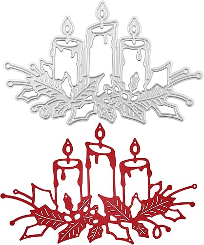 Die Cuts for Card Making 5 Pieces, Metal Stencils Cutting Dies for Card Making DIY Happy Birthday Balloons Cake, Scrapbooking Embossing Album Card