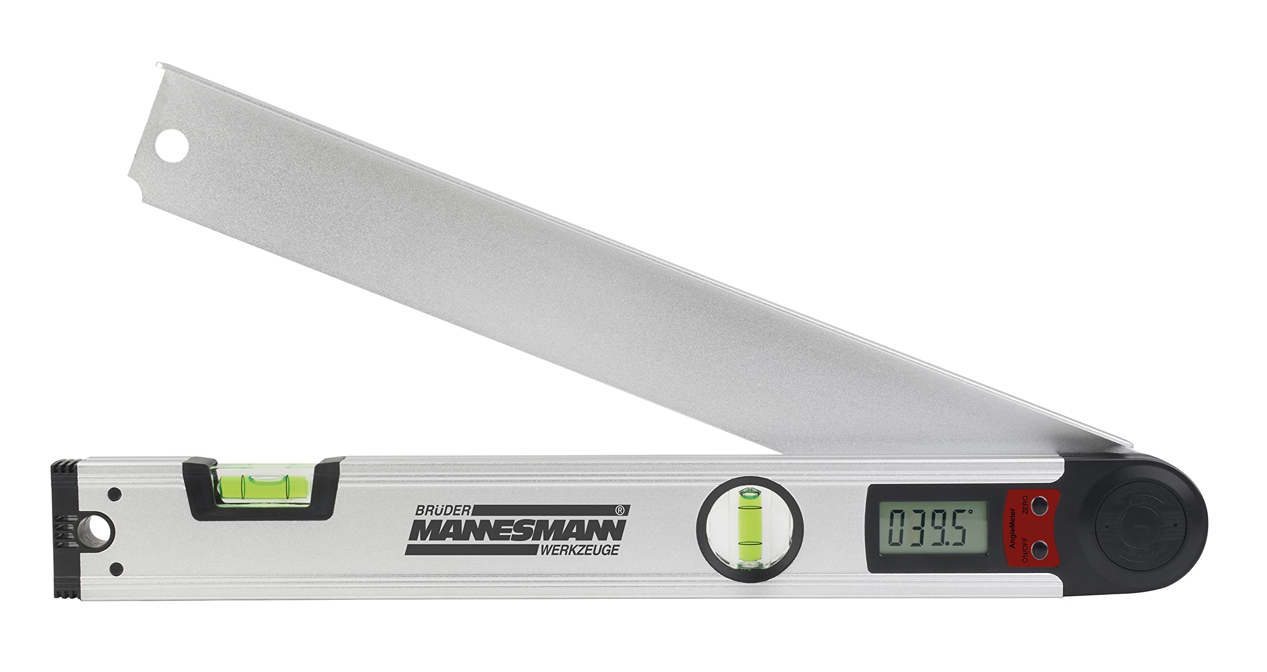 Brüder Mannesmann M81230 Digital Protractor with Vials + 5 m Tape Measure