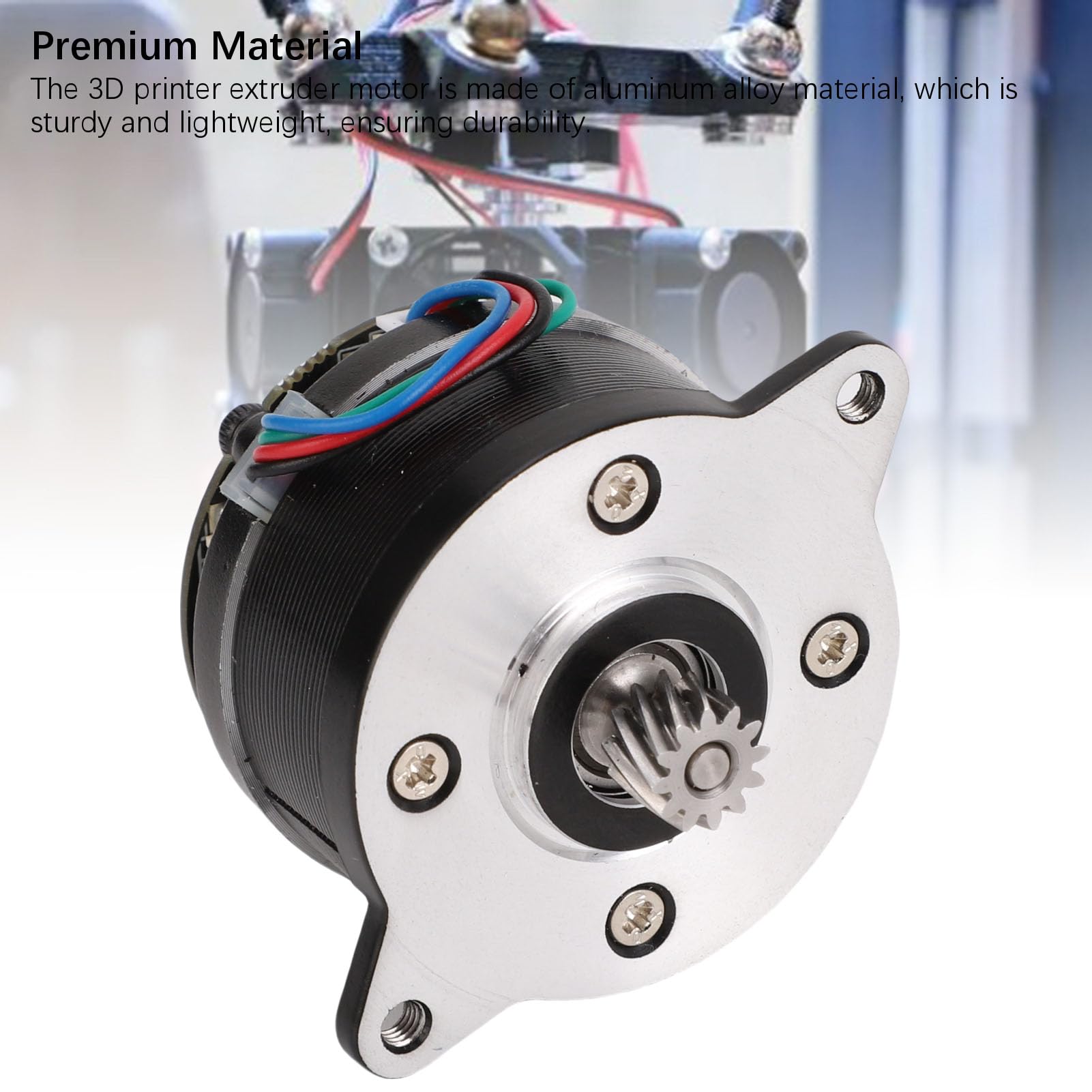 Topiky Motor Paso a Paso Extrusor de Impresora 3D Premium para K2 Plus Diseño de Engranaje Circular de Alta Eficiencia para Aficionados Aleación de Aluminio Ligera 1 Pieza