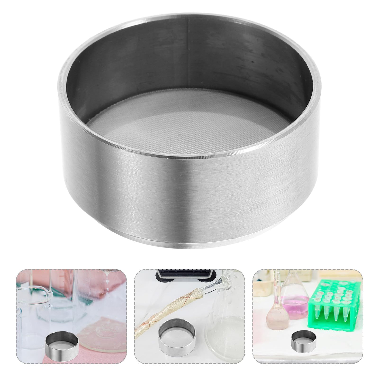 Laborsieb Edelstahl 5cm Mesh 100 Feinmaschiges Sieb für Laborfilterung und Zellproben